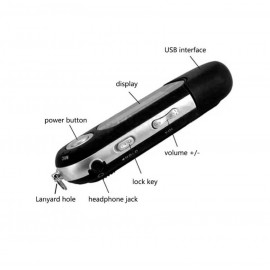 M-LID Mini USB MP3 Player with FM Radio, LCD Screen, Supports 32GB TF Card, Portable Music Player with 3.5mm Jack, AAA Battery Powered Digital Audio Player