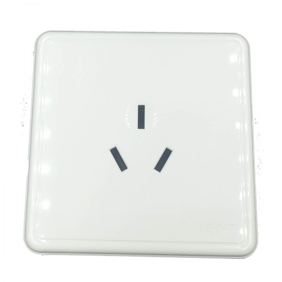 Surface Mounted 86 Type Wall Socket Panel 3-Pins Outlet Electric 16A Electrical Plugs Sockets 3 Holes