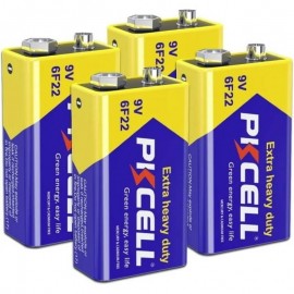 PKCELL 9V (6F22) Extra Heavy Duty batareya yüksək performanslı enerji mənbəyidir. Stabil işləmə və uzun istifadə müddəti sayəsində həm ev, həm də biznes istifadəçiləri üçün uyğundur.